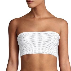 IAMGIA Aura Bandeau Top in White Diamante